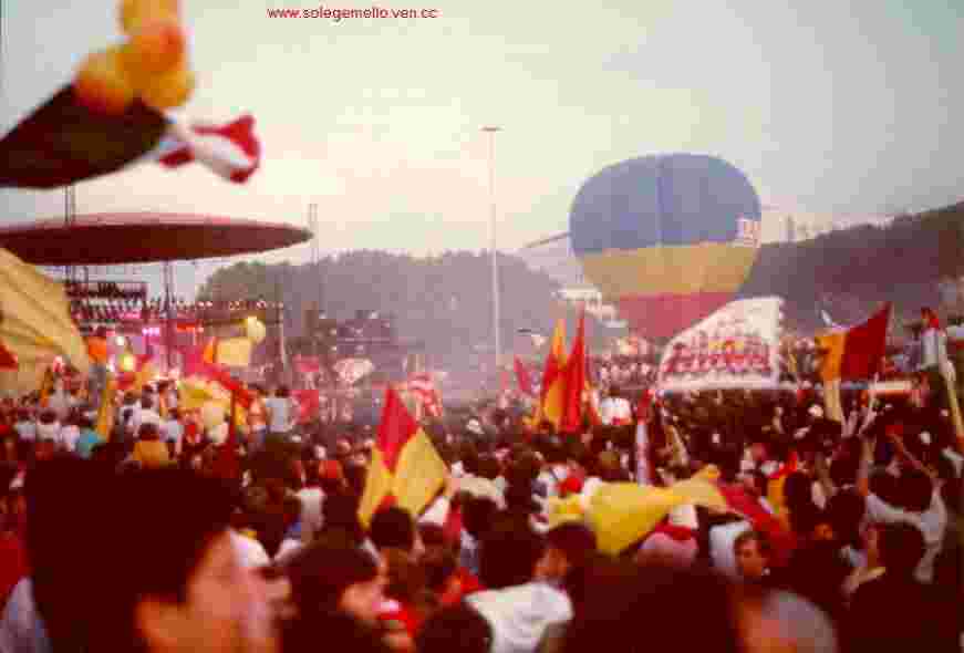 Antonello al Circo Massimo 1983
